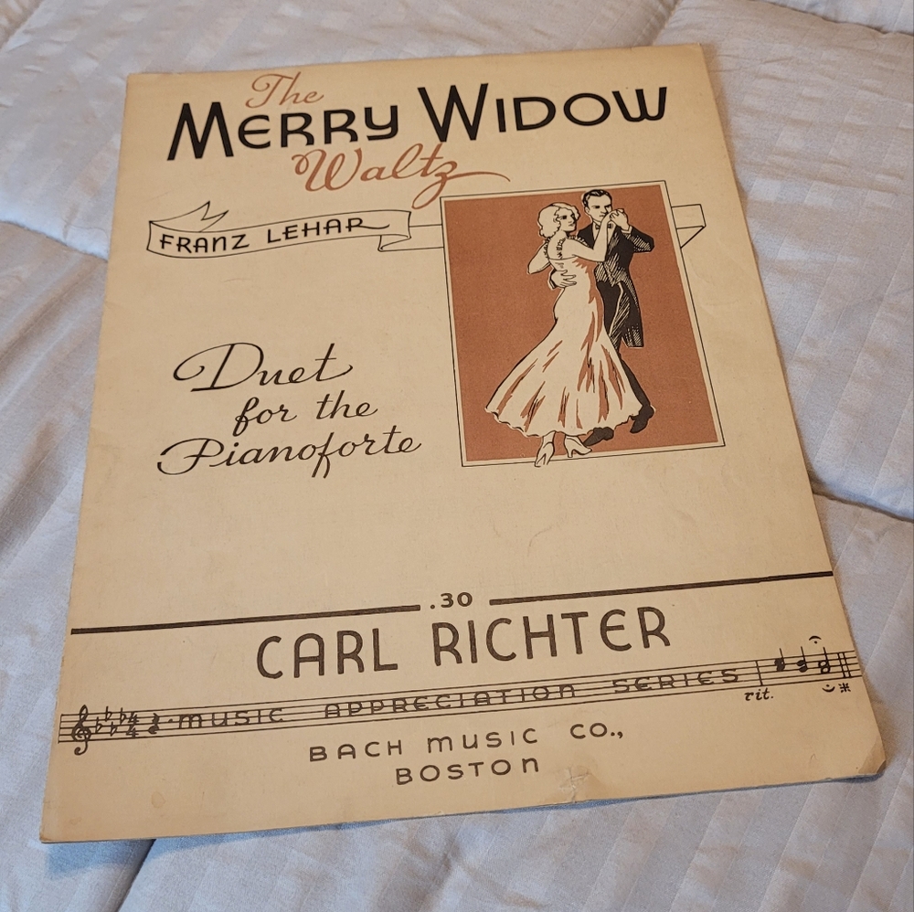 The Merry Widow Waltz vintage Sheet music